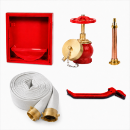 Combo de Incendio con Manguera Sin Sello 1 3/4″ x 25 mts. con Uniones Mandrilares