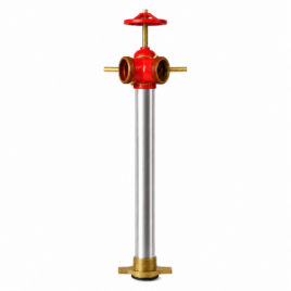 Columna para Hidrante Salida 63,5 mm de Dos Bocas con Llave