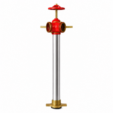 Columna para Hidrante Salida 63,5 mm de Dos Bocas con Llave