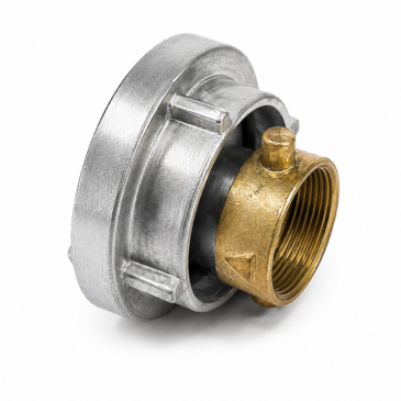 Adaptador Hembra 38,1 mm BSP a Storz 52 de Aluminio y Latón