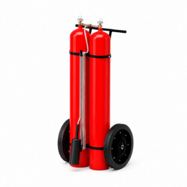 Extintor Rodante CO2 40 kg – 2 Cilindros de 20 kg