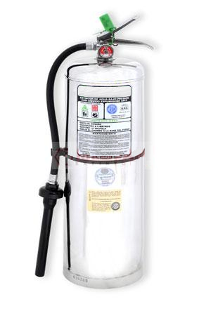 Extintor H2O y AFFF de 10 Lts. de Acero Inoxidable