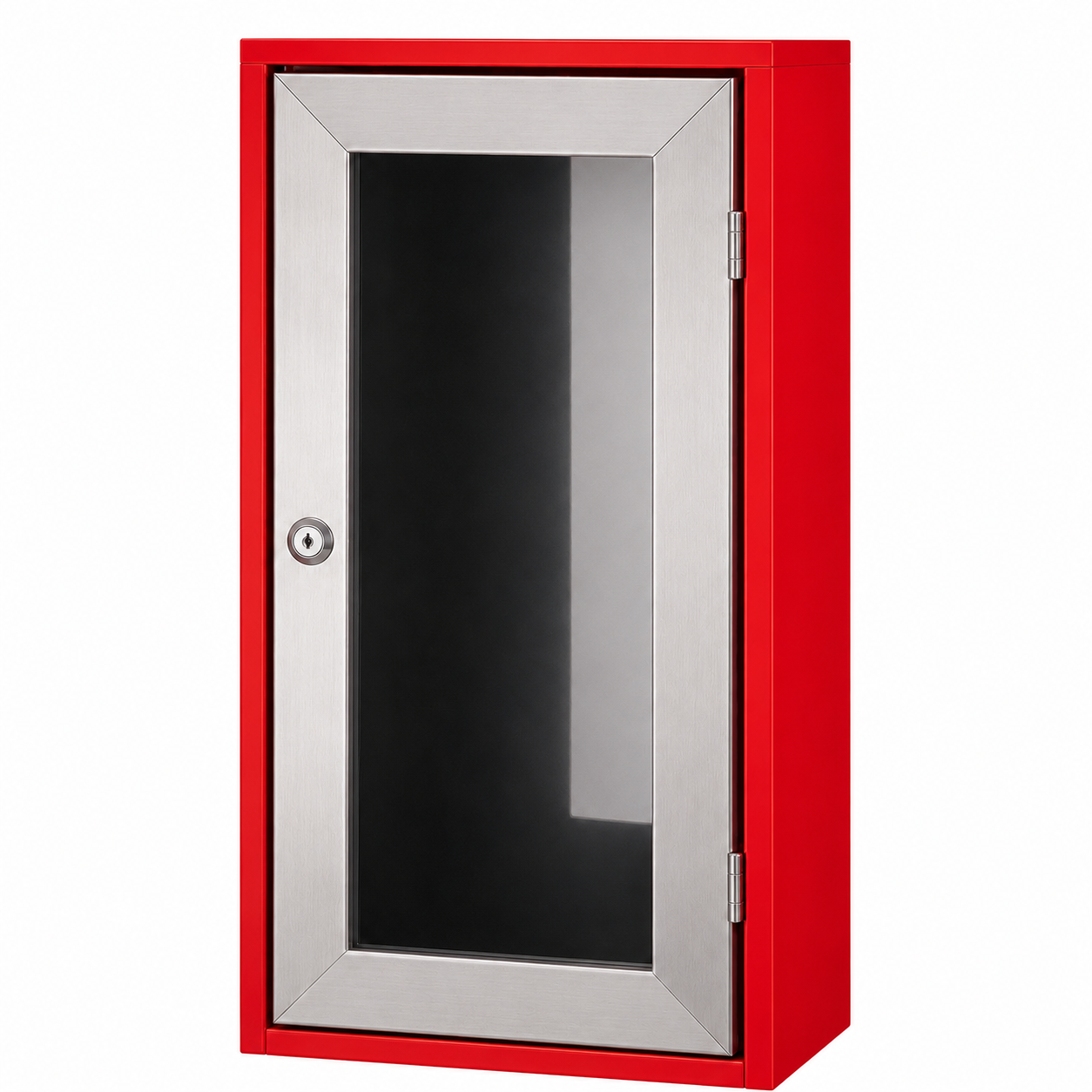 GABINETE PARA EXTINTOR CON FRENTE DE ACERO
