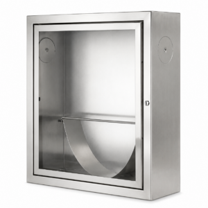 Gabinete para Manguera Contra Incendio 44,5 mm Completo en Acero Inoxidable con Puerta