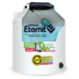Tanque Premium Eternit 1100 lts. Con Válvula y Flotante