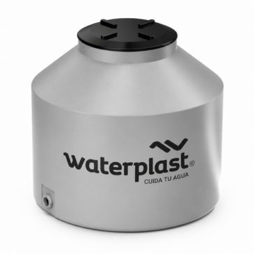 Tanque Vertical Gris Tricapa Waterplast 400 Litros