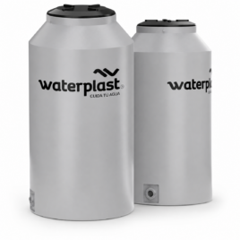 Tanque Waterplast Delgado Gris Tricapa 500 Litros