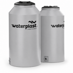 Tanque Waterplast Delgado Gris Tricapa 500 Litros