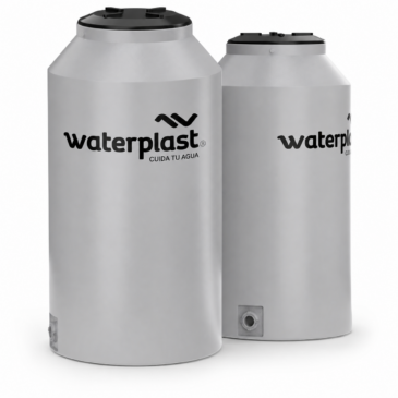Tanque Waterplast Delgado Gris Tricapa 500 Litros
