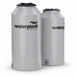 Tanque Waterplast Delgado Gris Tricapa 510 Litros