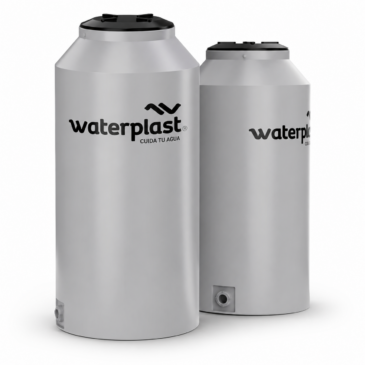 Tanque Waterplast Delgado Gris Tricapa 510 Litros